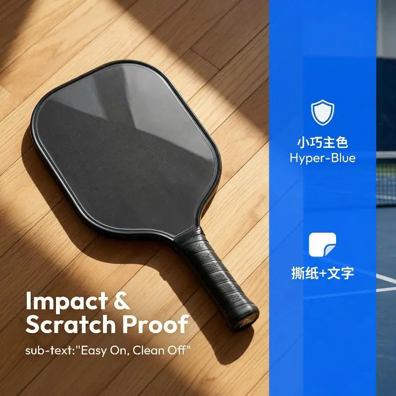 1PC 피클볼 패들 엣지 가드 테이프 투명한 헤드 보호 야외 실내 스포츠 코트용 경량 내구성