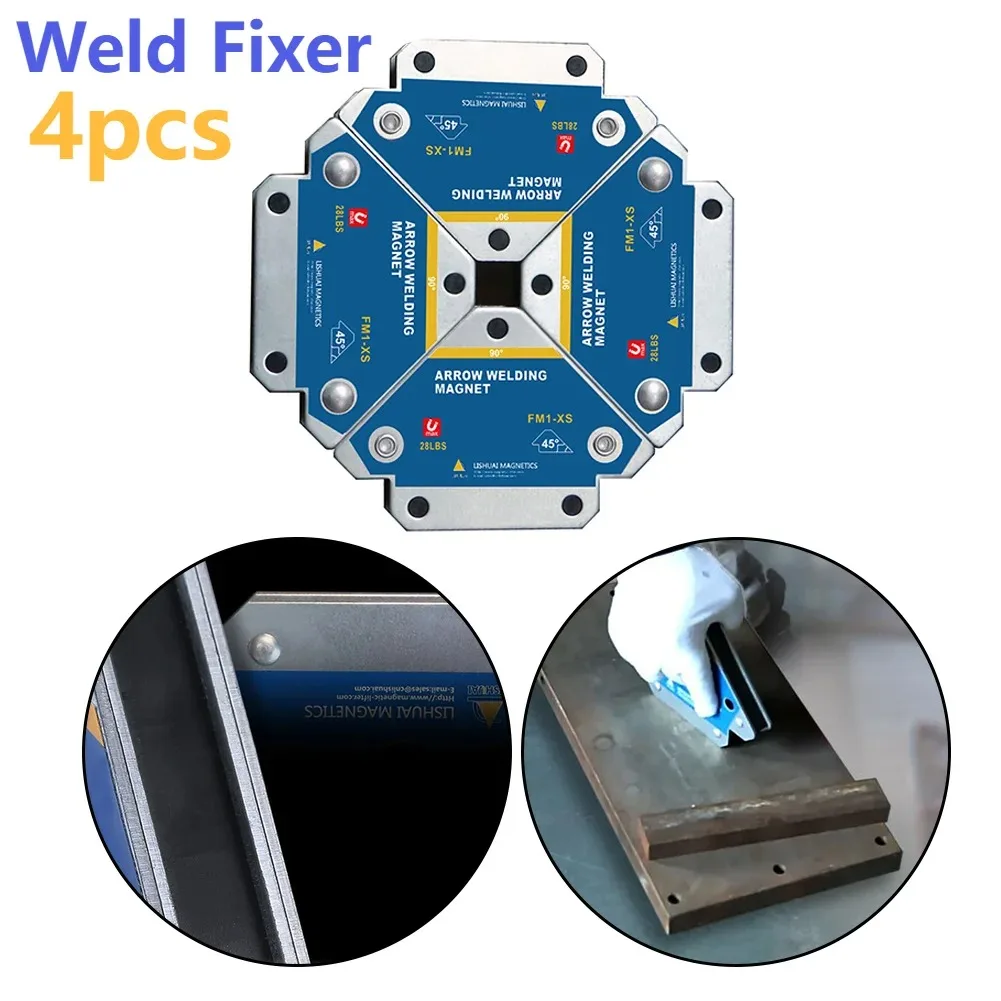 4pcs Magnetic Welding Holders Fixer Multi-angle Solder Magnet Weld Fixer Positioner Welding Soldering Auxiliary Locator Tools