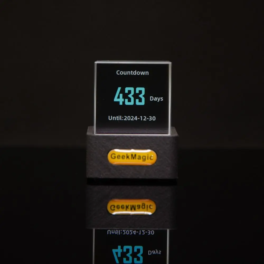 GIF Animations Album GeekMagic GIFTV Smart Weather Station Crystal Cube Holographic Photo Display Creative Gift weather station display holographic photo display