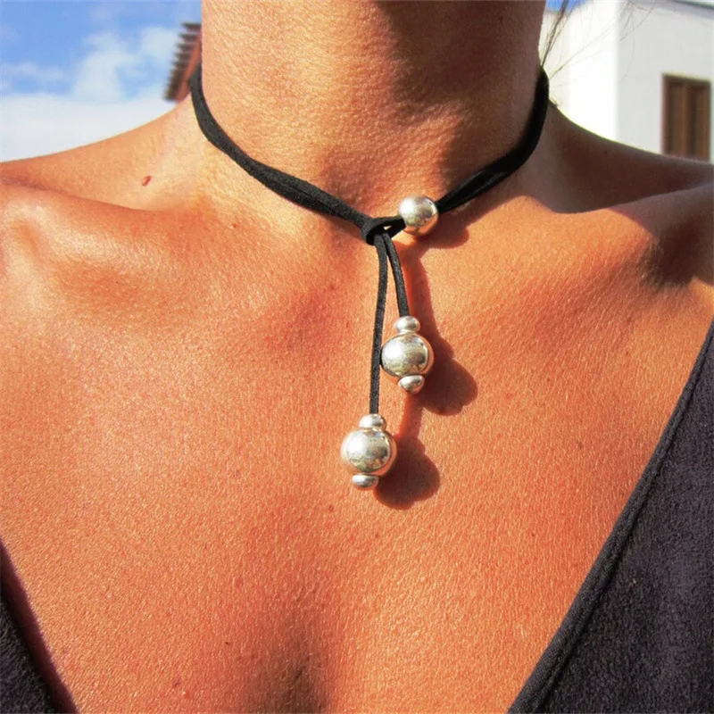 Double Strand Boho Silver Pearl Bead 