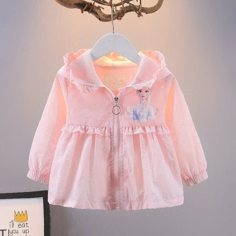 Baby Style Elsa Princess Jacket Air-conditioning Clothing Girls Sun Protection Clothing Spring and Summer