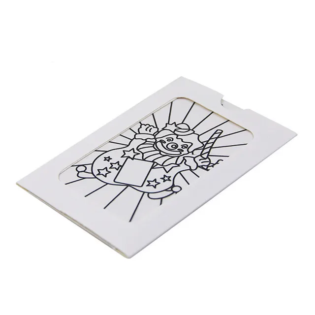 Mini Size Changing Clown Color Card Magic Tricks Toys for Children Close Up Stage Magic Props Easy To Do Classic Toys Kids 3