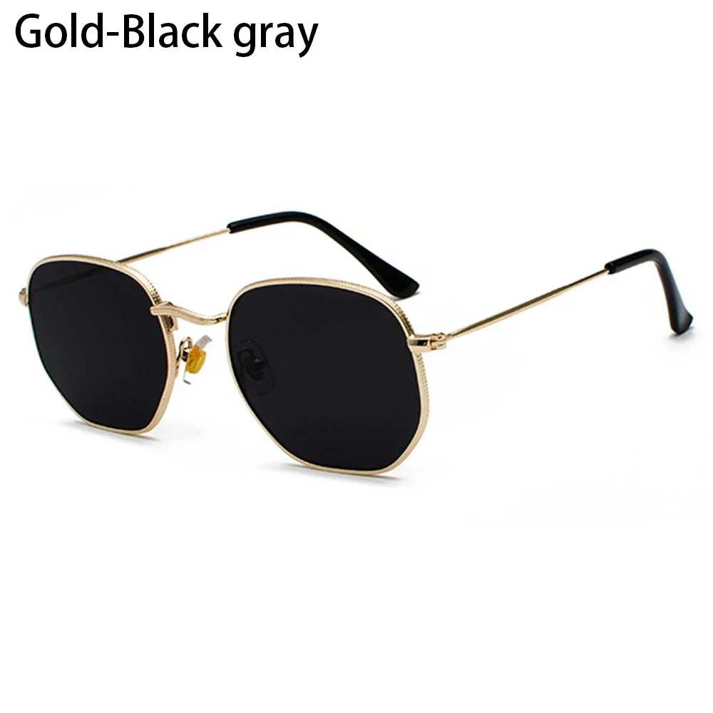 Unisex Round Metal Frame Sunglasses with UV400 Protection