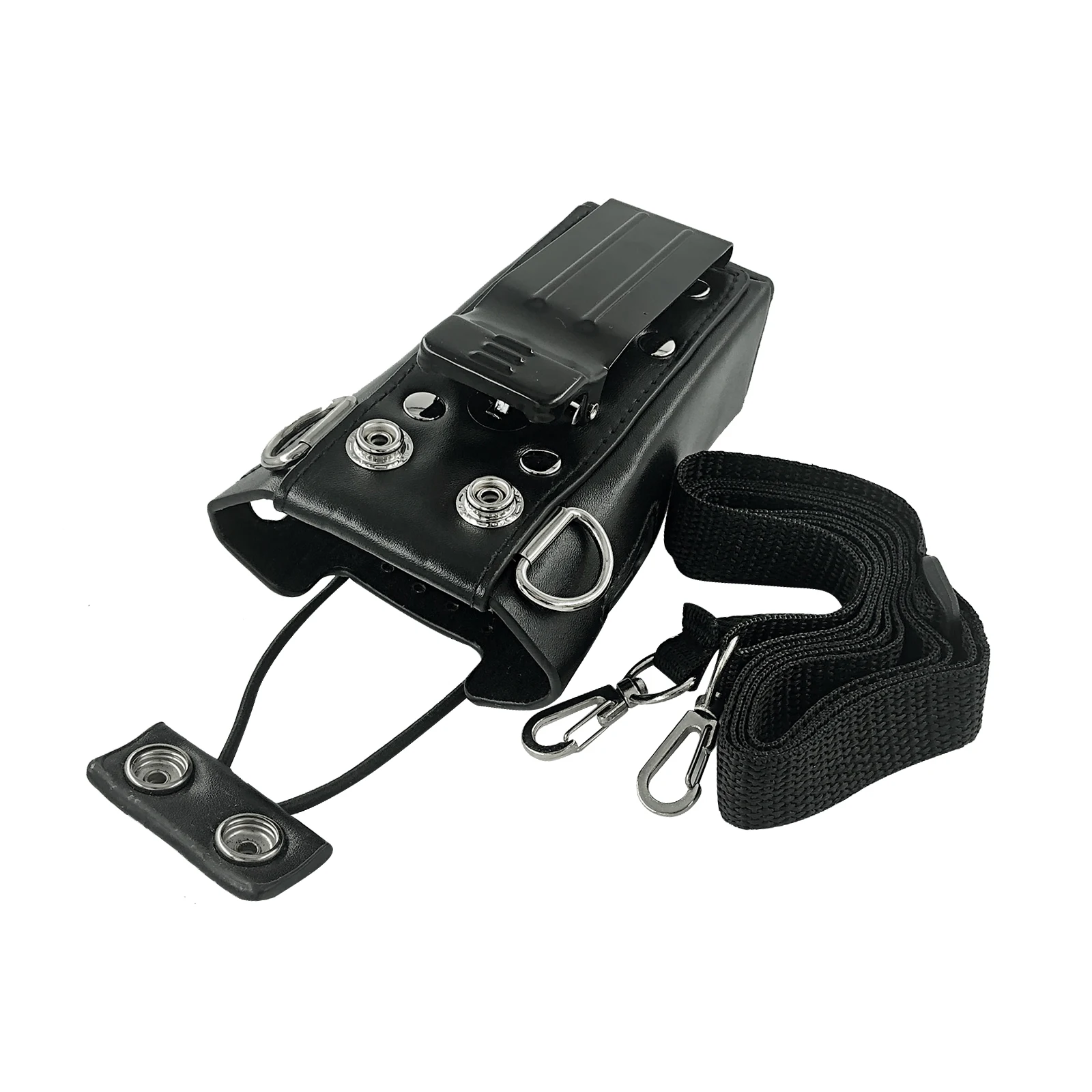 Walkie Talkie Leather Case Carrying Holder Holster Fit For CP200 EP450 CP040 GP3188 Two Way Radio--VBLL