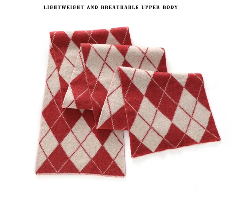 Neue Kaschmir Schal Weiblich Männlich 100% Kaschmir Colorblock Alle-Passenden Schal Herbst und Winter Stricken Warme Schal Schal – Detail 15