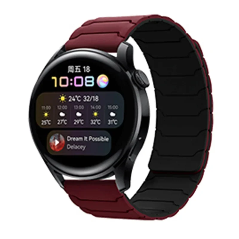 Premium Silicone Magnetic Watchband, 20mm/22mm - Universal Fit
