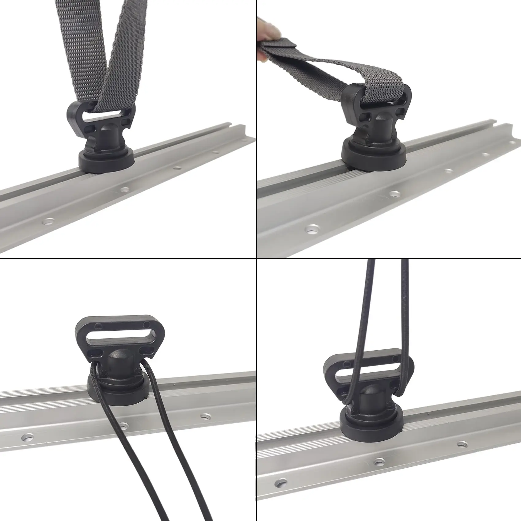 4 Points D’ancrage Pour Kayak – Rail Track Mount – Inox, Quick Release