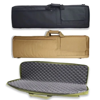 85CM/100CM attrezzatura da caccia borsa tattica per pistola da viaggio custodia per fucile da caccia custodia a tracolla Wargame con protezione in cotone