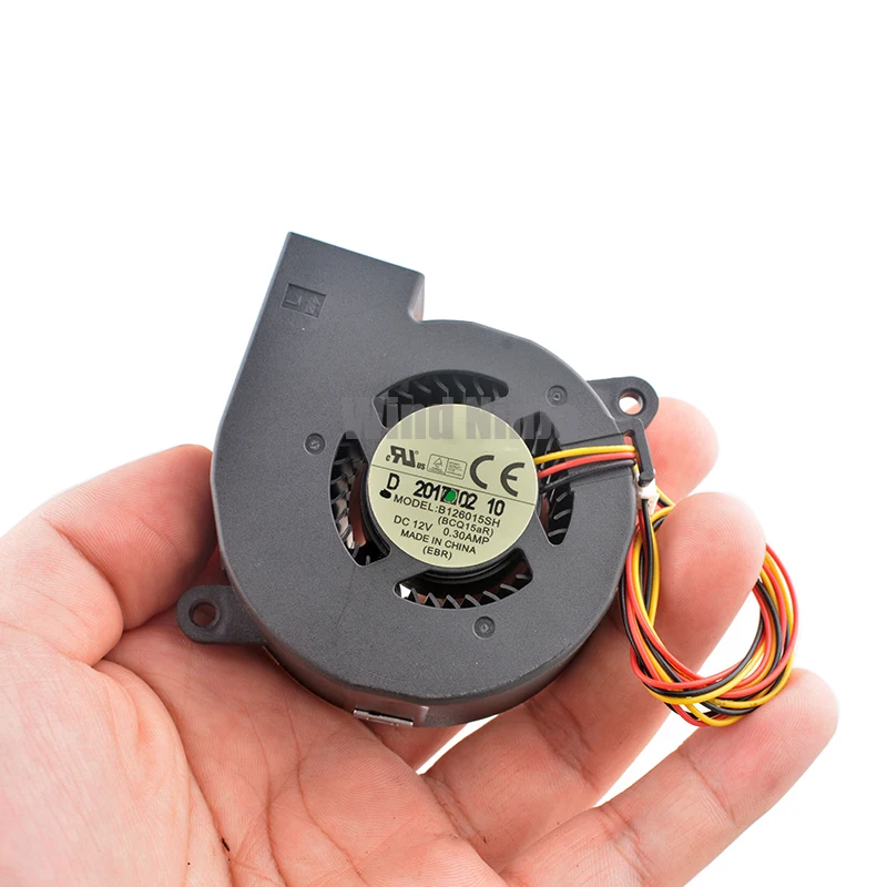 터보팬 냉각 팬 B126015SH BCQ15aR - 프로젝터 오븐 및 고속 방열용 60mm DC12V 0.3A 3핀