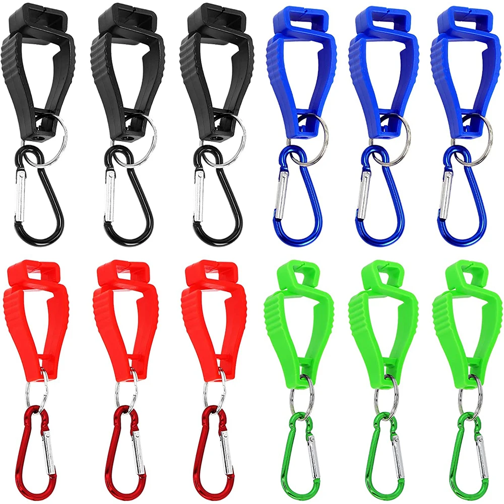 6-12Pcs Work Glove Clips Safety Work Glove Holder, Belt Glove Keepers for Construction, Ideal Tool for Labor Work