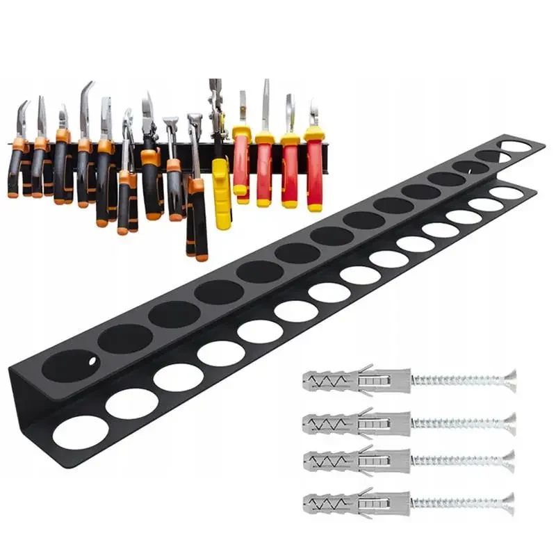 1Pcs Plastic Wrench Screwdriver Organizer Rail Rack Storage Holder Garage Workshops Hardware Tool Magnetic Tool Cabinet tool organizer wrench organizer wrench holder screwdriver organizer
