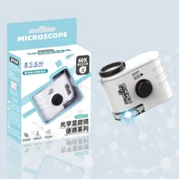 Microscope portable miniature 60X avec UV, microscope portatif miniature pour étudiants et laboratoires scientifiques 1