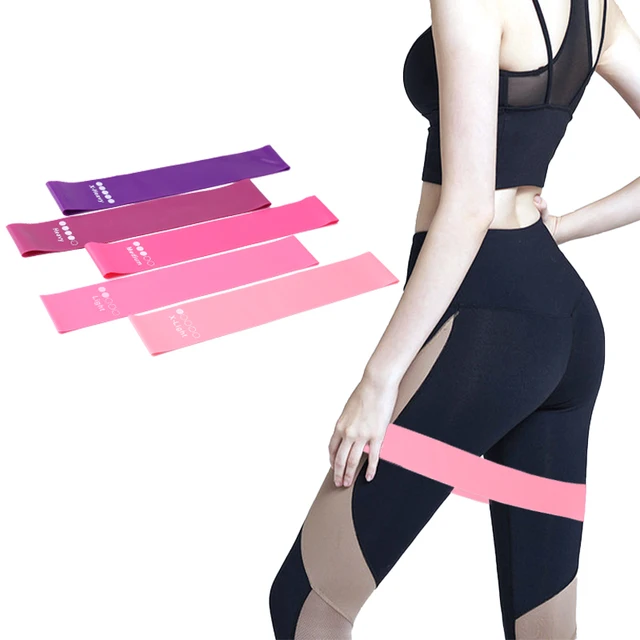 5Pcs Fitness Elastic Band Resistance Band Yoga Exercise Training Gym Fitness  Sports Ring Sports Crossfit Resistance Bands 3