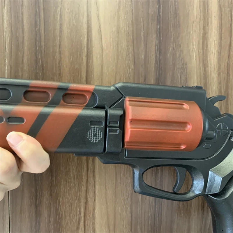 Big Revolvers Destiny Warriors Weapon Red Camouflage Gun 1:1 Cosplay Safety PU Gift Outdoor Toy Rubber No Shooting