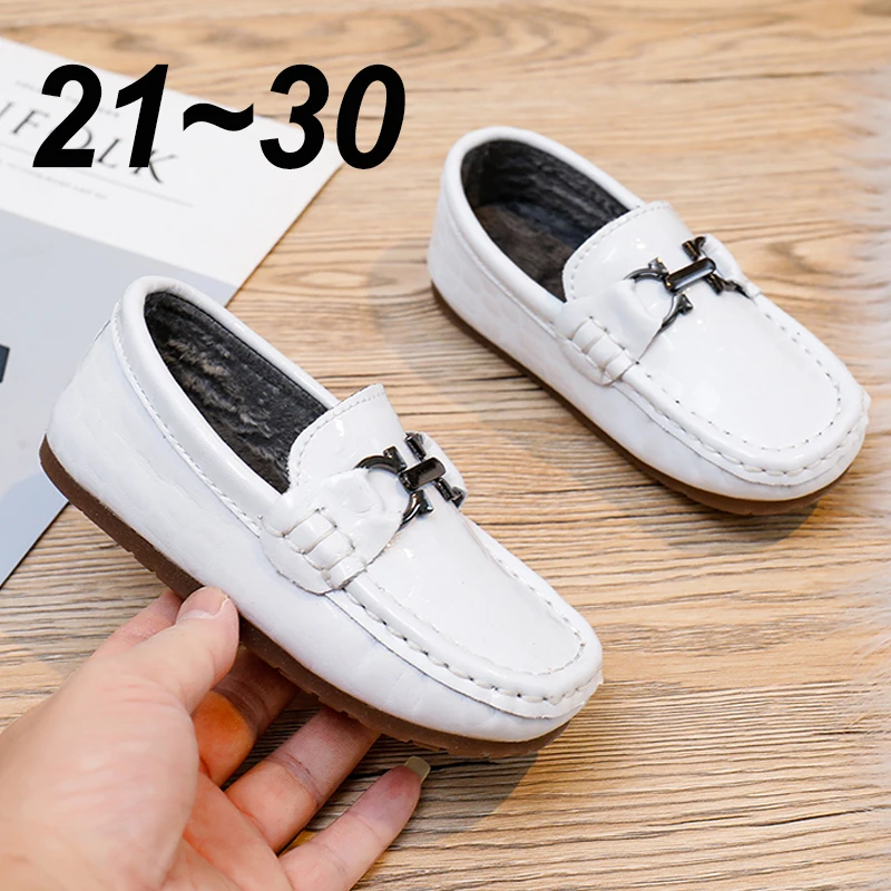 

Children's Genuine Leather Kids Toddler Loafers Designer Baby Little Boys Girls Luxury Moccasins Flats Casual Boat Wedding Shoes