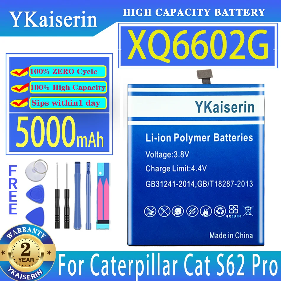 

YKaiserin Battery 5000mAh For Caterpillar Cat s62, S62 Pro Mobile Phone Batteries