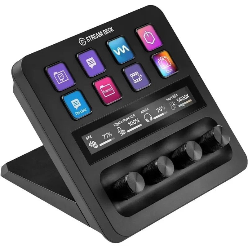 

Elgato USB-C Stream Deck +, Audio Mixer, Production Console and Studio Controller for Content Creators, Streaming, GamingNEW