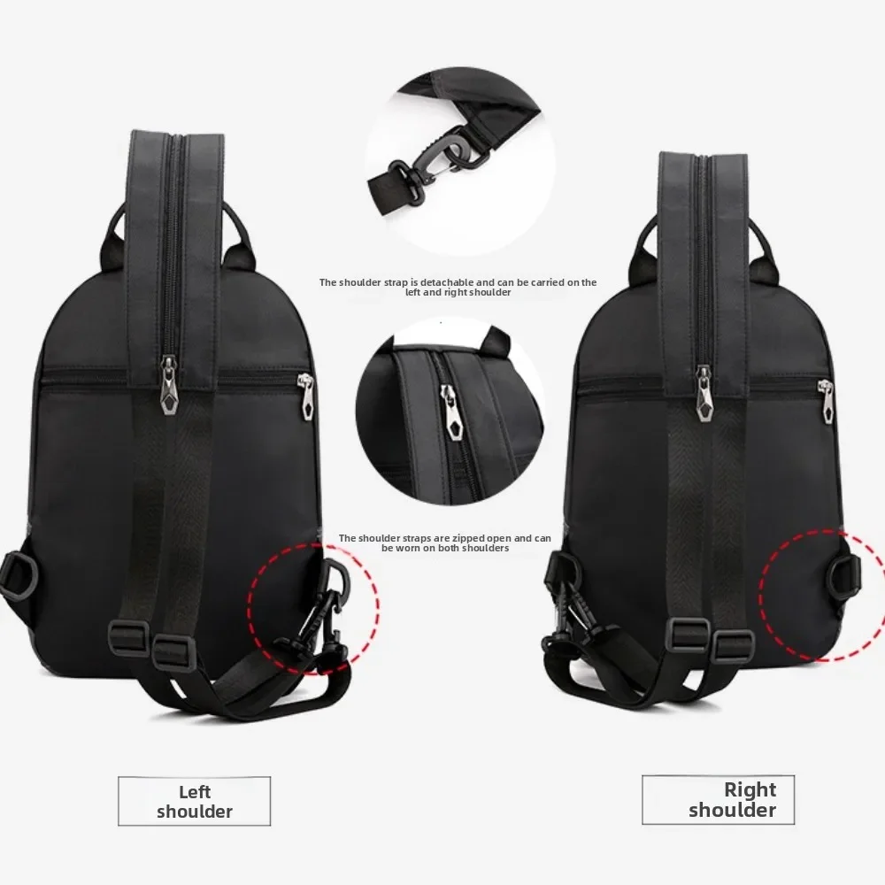 Men Small Backpack Rucksack Messenger Cross Body Chest Bags Multi-purpose Military Travel Nylon Male Fashion Daypack  Knapsack