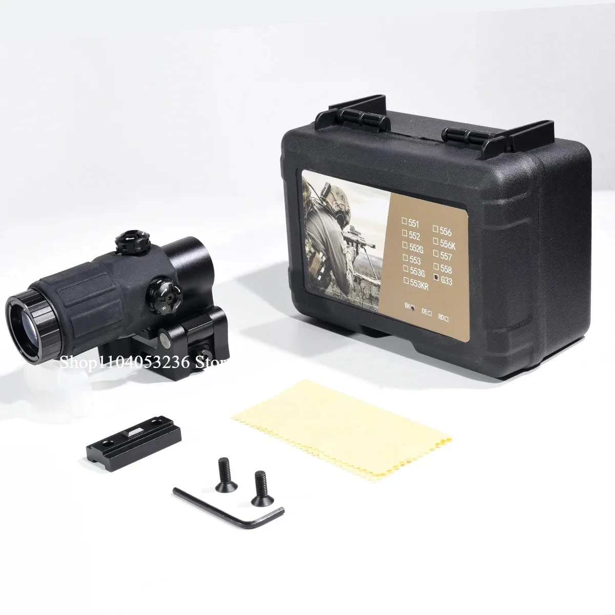 E*t*ch 558 553 G33 Red Dot Sight Holographic Flip 3X Magnifier Airsoft Optics Reflex Sights Scope Collimator Hunting Accessories Holographic Collimator Tactical Magnifier Scope
