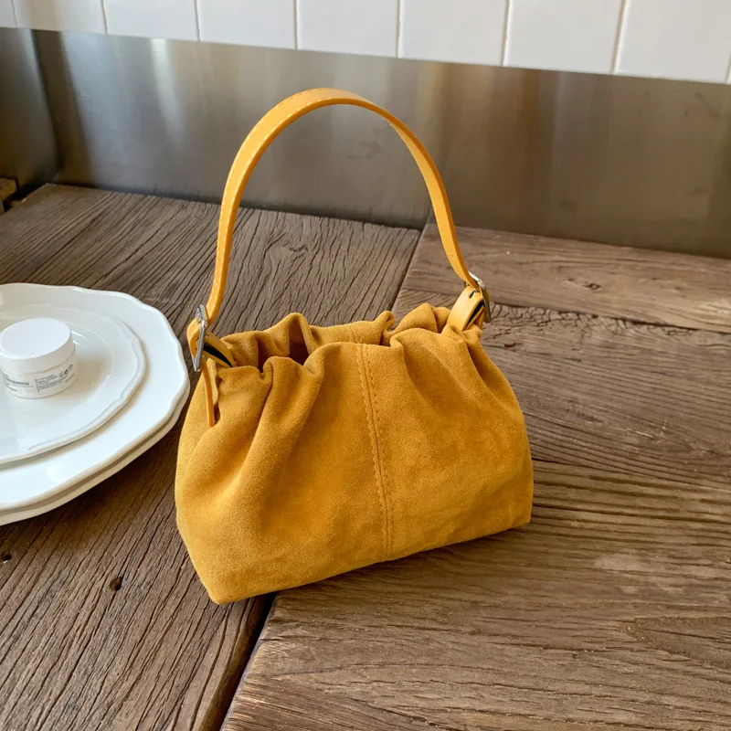 Elegant PU Leather Bucket Bag - Women's Crossbody Shoulder Handbag in Retro Style