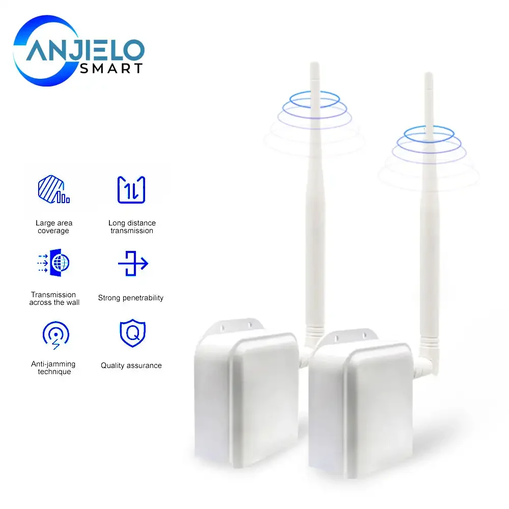 ANJIELO WIFI HaLow Wireless Bridge Kit Point to Point Connection Long-Range Upto 1 KM