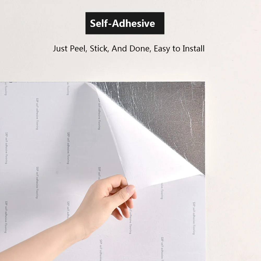 10 Pcs SXP Marble Peel And Stick Wall Tiles, Self-Adhesive Floo Tiles, Waterproof Wall Sticker, 11.81'' X 11.81'' 3