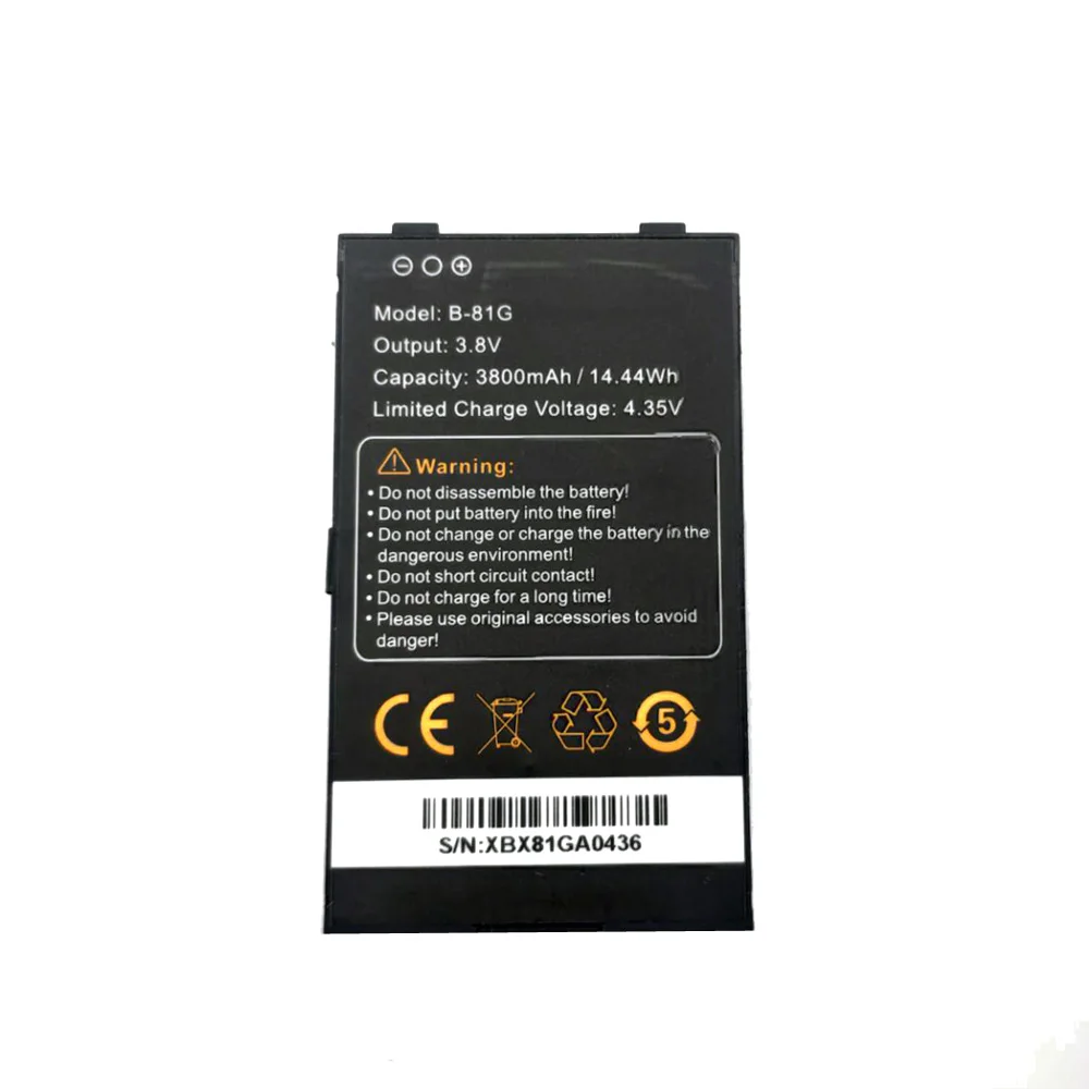 Original 3800mAh Li-ion Battery B-81G for Inrico 4G Network Radio S200 Zello Mobile Phone