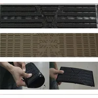 Universal Car Carpet Plate Floor Pad Heel Foot Mat Pedal Patch Cover Black PVC Waterproof Anti-Skid Pad Automobile Accessories 4