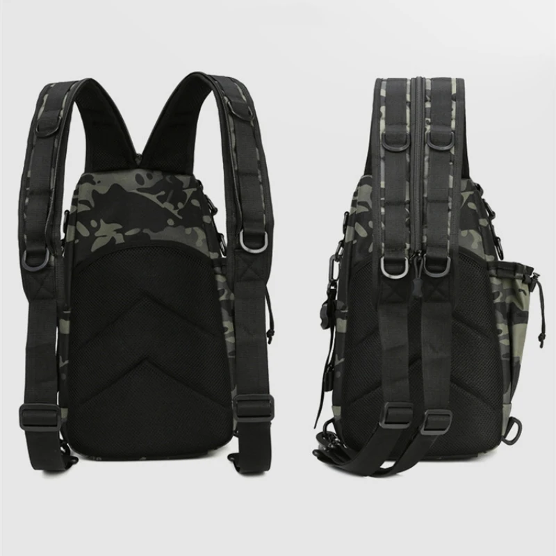Outdoor Fishing Tackle Bag Waterproof Hiking Cycling Travel Backpack Shoulder Tactical Bag Chest Pack Fish Lures Tools Rucksack 5