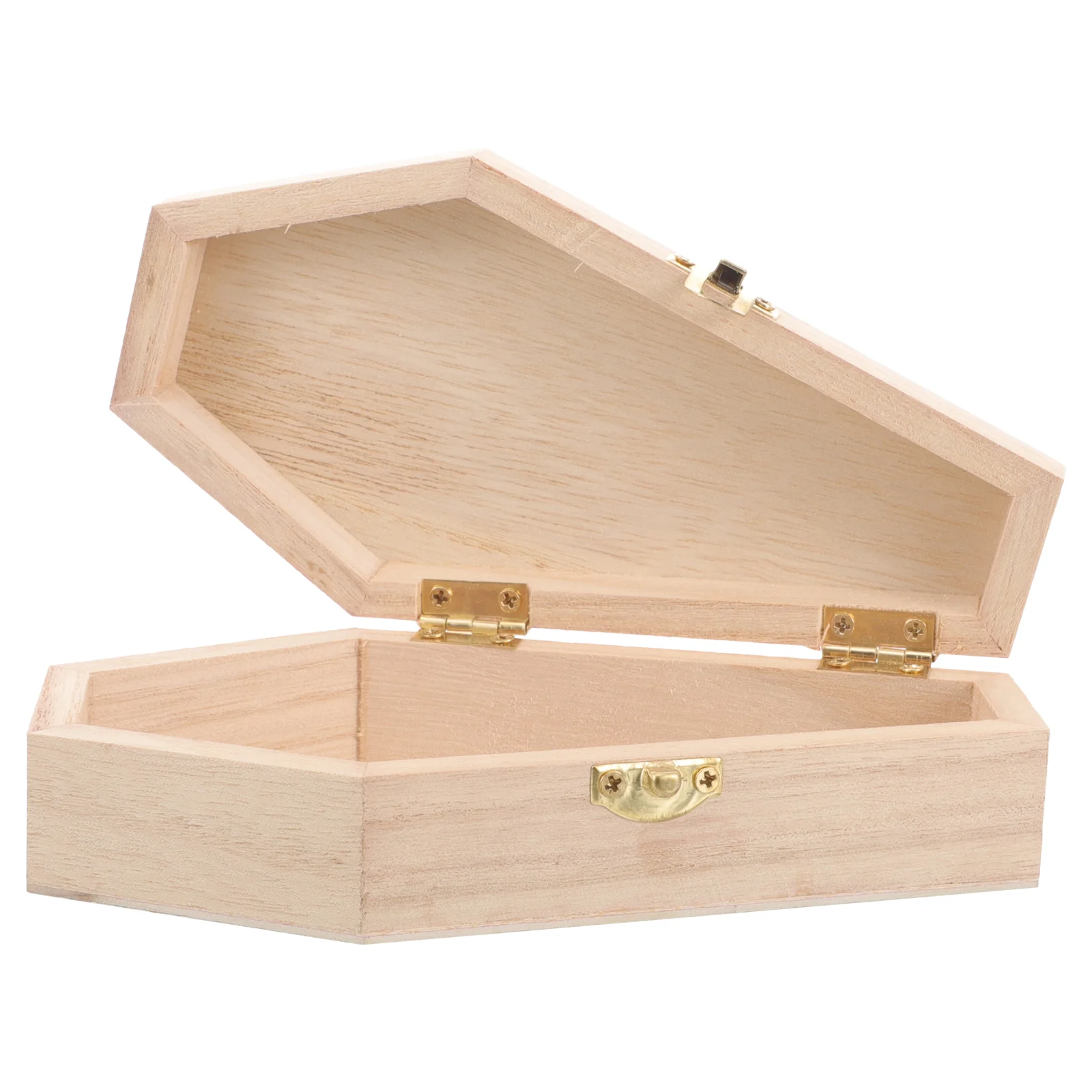 Mini Coffin Shaped Novelty Bag Gift Wooden Box Necklace Organizer Decor Ornaments for Crafts 5