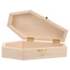 Mini Coffin Shaped Novelty Bag Gift Wooden Box Necklace Organizer Decor Ornaments for Crafts 5