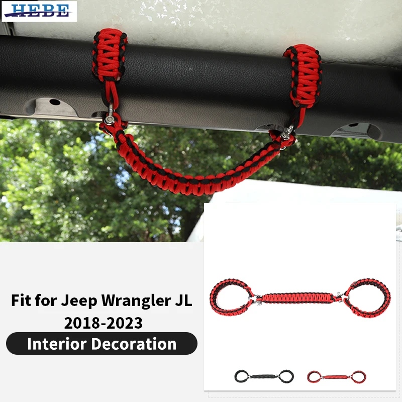 HEBE Top Handle Rope for Jeep Wrangler JK 2007- for Jeep Wrangler JL-Car Interior Accessoriess