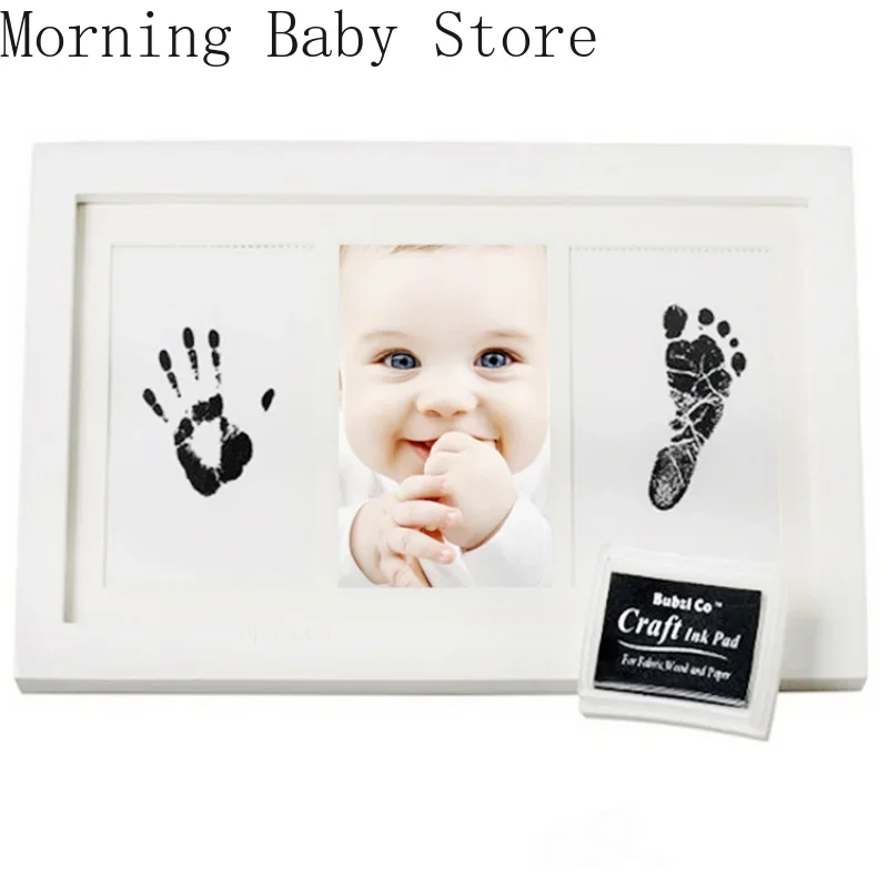 DIYNewbornHandandFootPrintInkInfantBabyHandprintFootprintPhotoFrameNewborn