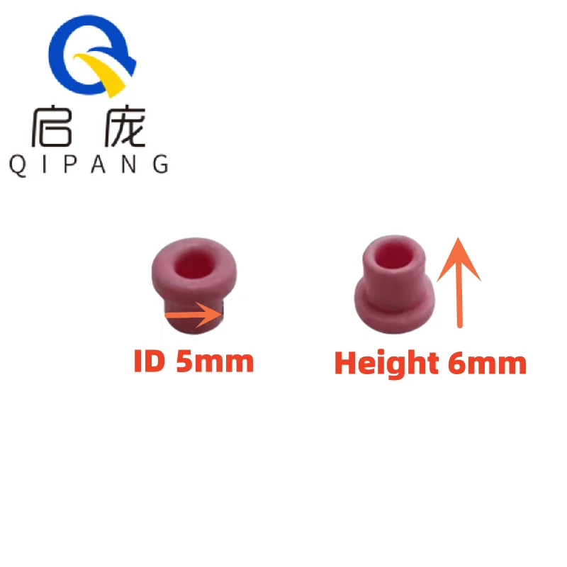 Qipang 100 шт. керамические шайбы, открывающиеся износостойкие резьбовые фарфоровые глазные шайбы, проволочные направляющие, люверсы
