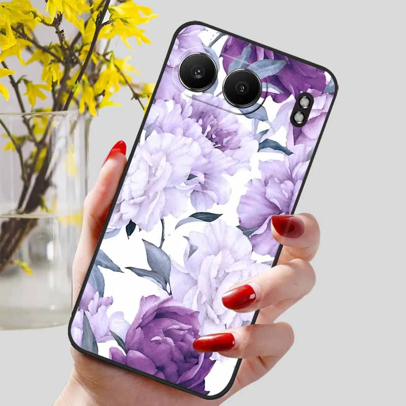 Elegant Black Marble TPU Soft Phone Cover - Fashionable Silicon Back Protector