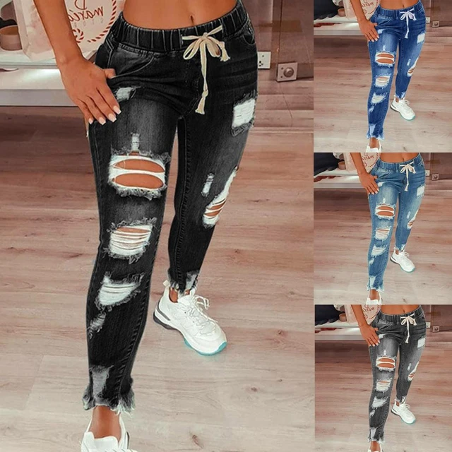 Sexy High Waist Hip-hop Pants Drawstring Elastic Sweatpants Jeggings Women's  Ladies Jogger Long Pants Trousers S-XL - AliExpress