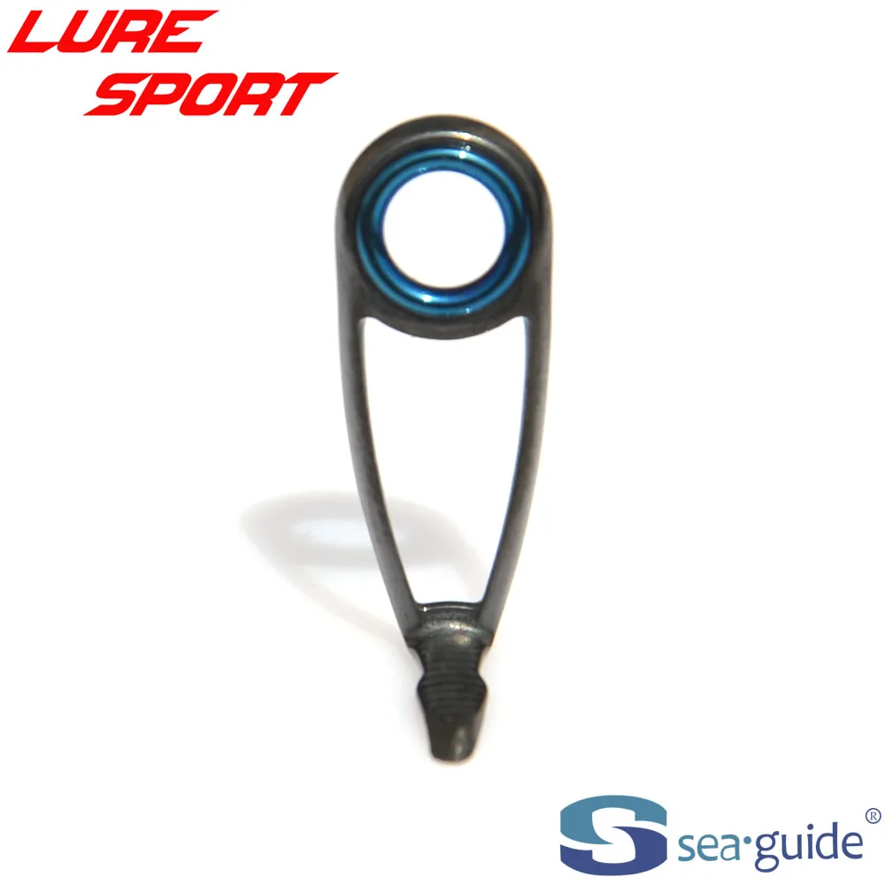 SeaGuide 9 10 11 12 개 스핀 가이드 세트 블루 LS 링 블랙 스틸 프레임 HBXOHLSG-4 25로드 빌딩 부품 수리 DIY 액세서리