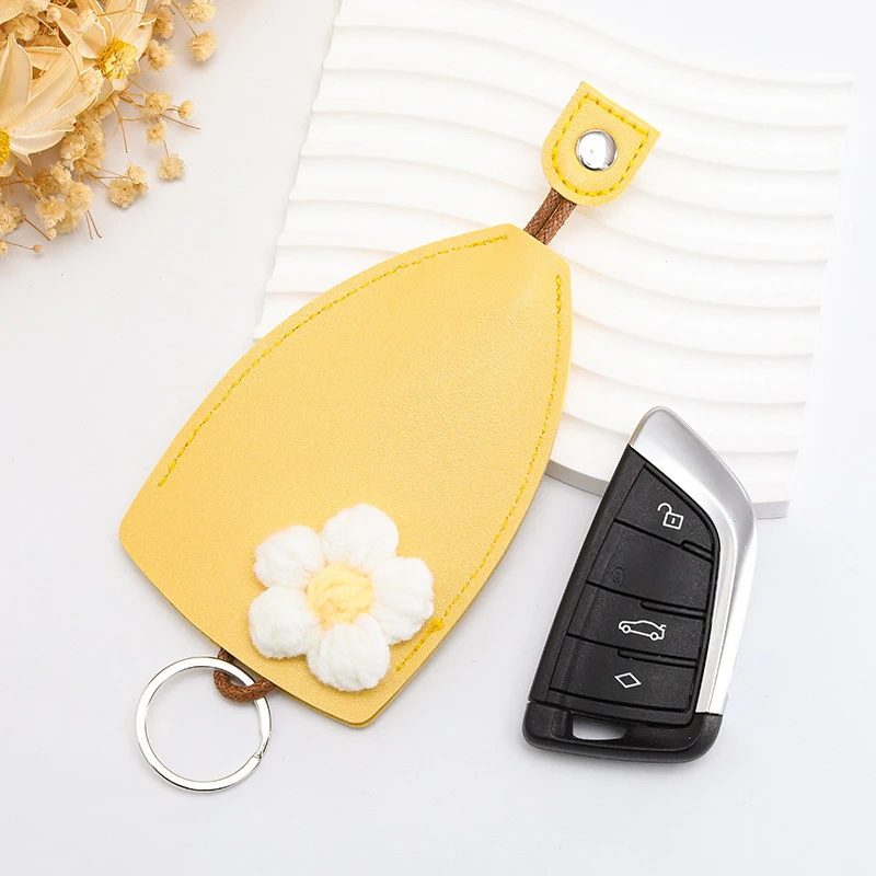 Kreativní stáhnout šifrovací klíč pouzdro obal roztomilá ochránce auto šifrovací klíč fob s držák hák kůže large-capacity šifrovací klíč rukáv klíčenka pytle