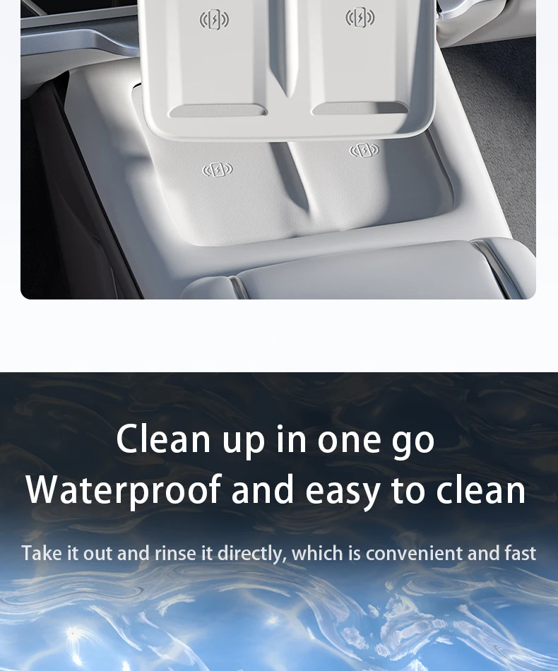FOR ZEEKR 7X Wireless charging silicone pad Anti-slip and scratch-resistant prot