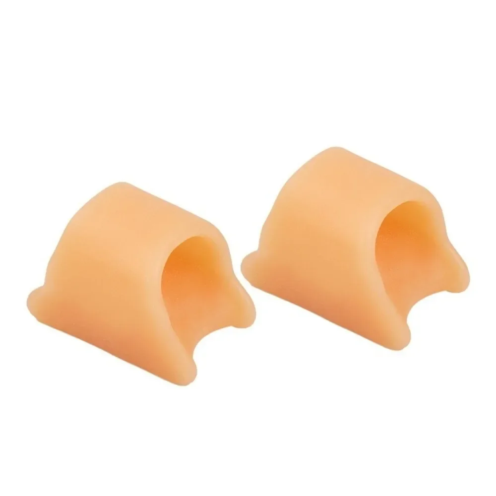 1 pair Foot Supplies Nude Toe Corrector Gel Material Toe Splint Toes Separator Hammer Toe Straightener Curled Toes