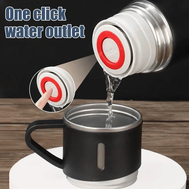 Bouteille isolée sous vide en acier inoxydable 500ML 304, coffret cadeau, tasse à café de Style Business, bouteille Thermos, flacon Portable, Carafe 3