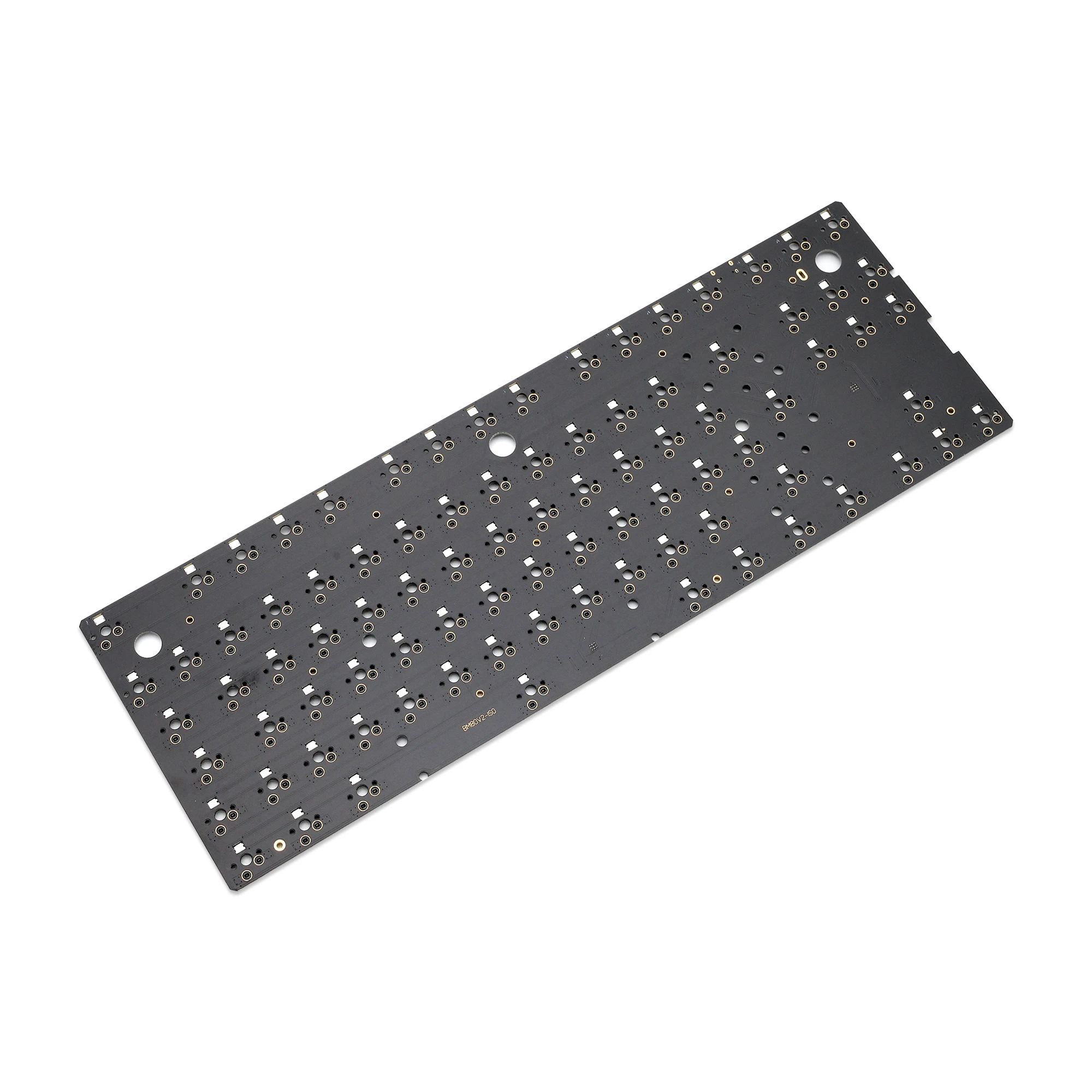 Teclado Mecânico Personalizado Swappable Quente Interruptor Programável Pcb Underglow tipo c Via Bm80 Iso 80 - Imagem 2