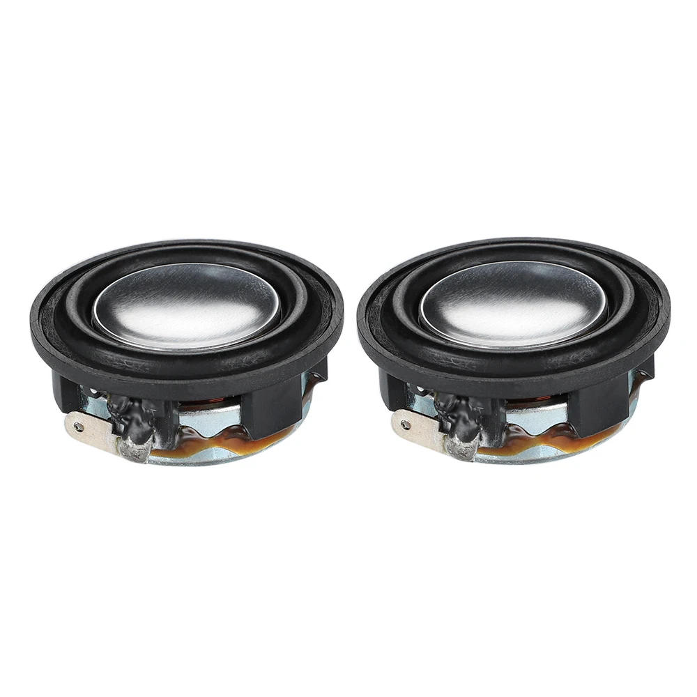 AIYIMA 34MM 8 Ohm 2W Full Frequency Mini Speaker Neodymium Magnetic Audio Speaker Aluminum Basin Rubber Edge Loudspeaker 2Pcs audio speakers