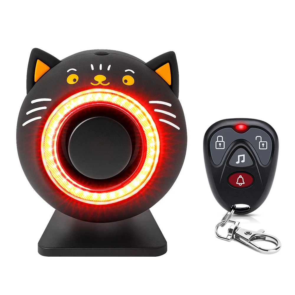 High-Intensity Car Anti-Theft Alarm with Vibration Sensor and Visual Alert