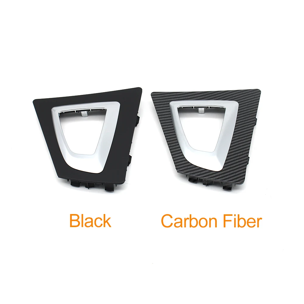 LHD Interior Car Shift Lever Bezel Gear Selector Carbon