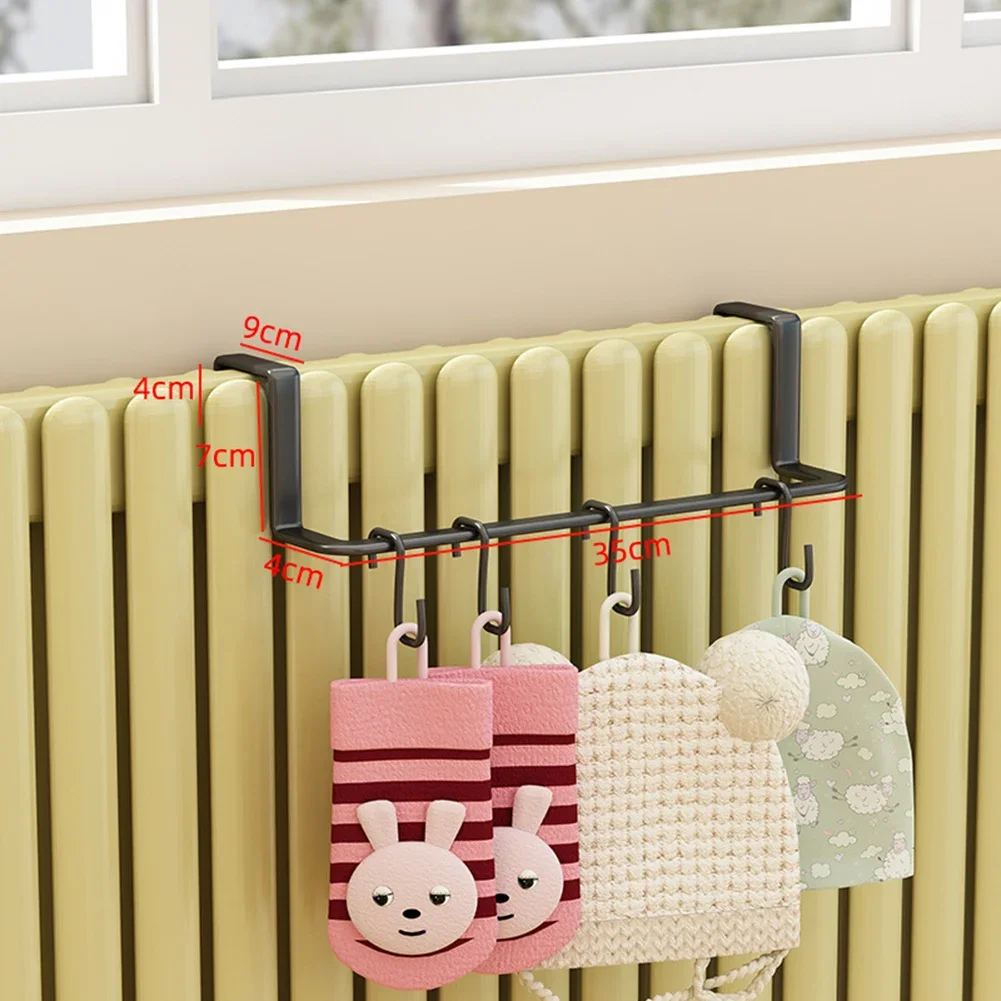 Radiator Towel Rail Heating Towel Rail for Radiator With Hook Hanging Multifunctional Storage Bathroom Accessories