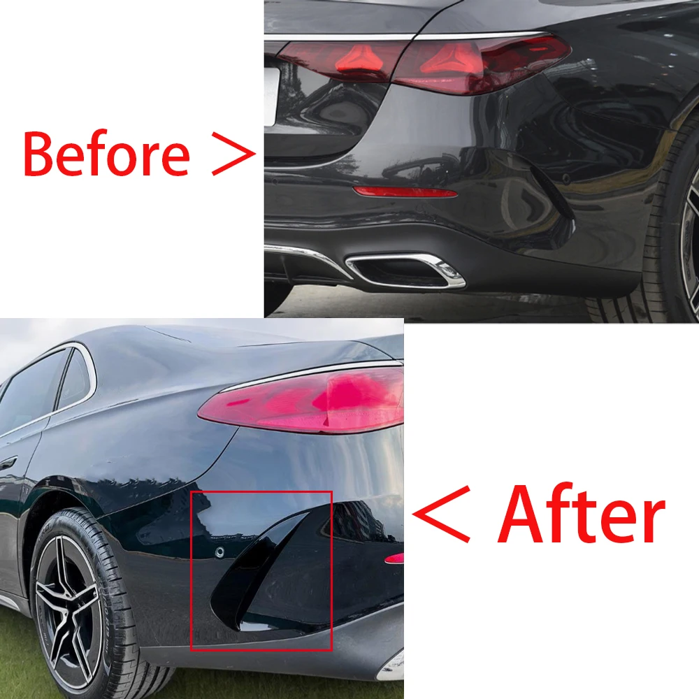메르세데스 벤츠 E-클래스 W214 E260 E300 AMG 2024년 이후용 리어 범퍼 립 스플리터 스포일러 장식 트림