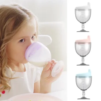 150ML Baby Goblet Water Bottle Infant Cups With Duckbill Mouth Shape For Feeding Baby Training