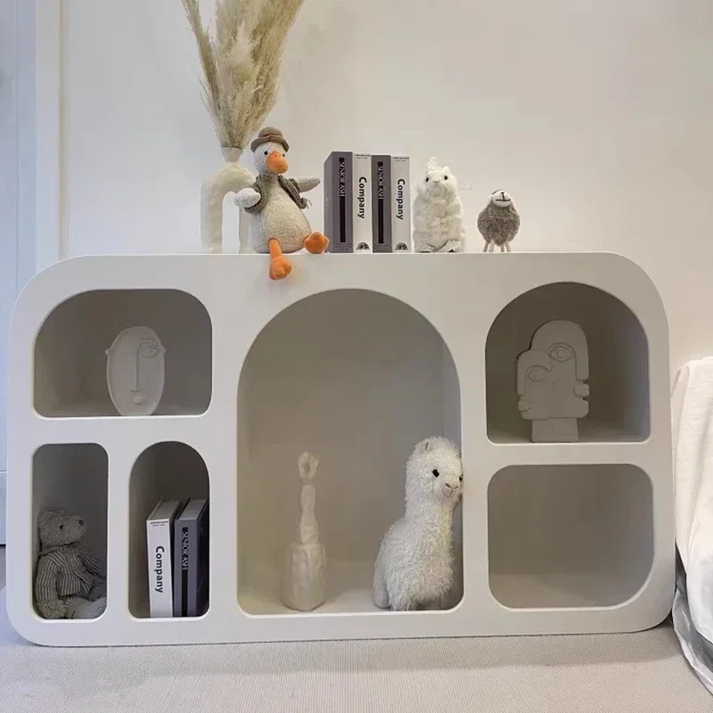 

Plastic White Book Shelf Organizer Unique Items Minimalist Creative Corner Shelf Storage Mueble Esquinero Library Furniture