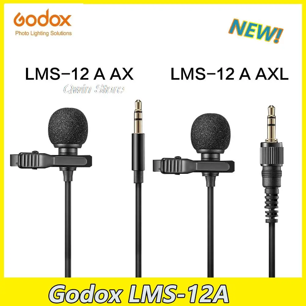 Godox LMS-12 AX Omni-directional Lavalier Microphone (1.2m)